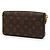 Borsa a tracolla Louis Vuitton Monogram Pochette Felicie Marrone Bianco Fuschia Monogramma - vista 2