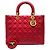 Christian Dior Large Cannage Handtasche Rot