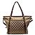 Borsa Tote 2-Way Gucci in tela GG e pelle marrone beige - vista 2