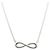 Autre Marque Tiffany & Co. Infinity Halskette aus Sterlingsilber 925