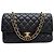 BORSA A MANO CHANEL TIMELESS CLASSIQUE MEDIUM A01112 IN PELLE CAVIAR NERA BAG 10300 Nero