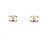 NUOVI ORECCHINI CHANEL LOGO CC & STRASS A86504 METALLO DORATO EARRINGS D'oro - vista 3