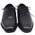 Salvatore Ferragamo Sapatos Oxford de atacadores Ferragamo Angiolo em pele preta Preto - vista 2