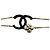 Timeless Bracciale Chanel CC Camelia a doppio giro in metallo dorato D'oro - vista 3