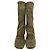 Stivaletti wedge open-toe Cantilever Rick Owens in camoscio marrone - vista 3