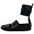Ann Demeulemeester Belted Ankle Wrap Sandals in Black Leather - view 18