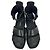 Ann Demeulemeester Belted Ankle Wrap Sandals in Black Leather - view 21