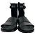 Ann Demeulemeester Belted Ankle Wrap Sandals in Black Leather - view 4