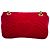 Bolsa de Ombro Gucci GG Marmont Pequena em Veludo Vermelho - vista 4