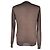 Prada Knitted V-Neck Sweater in Brown Wool - view 3