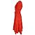 Vestido midi a capas Olina Ulla Johnson en algodón coral Naranja - vista 2
