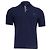 Polo a maniche corte Brunello Cucinelli in cotone blu navy