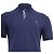 Polo a maniche corte Brunello Cucinelli in cotone blu navy - vista 2