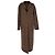 Etro Maxi Coat in Brown Wool Python print