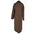 Etro Maxi Coat in Brown Wool Python print - view 3