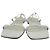 Sandalias de cuero con cordones Totême en cuero blanco - vista 2