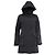 Canada Goose Kapuzen-Puffer-Trenchcoat aus schwarzem Polyester