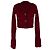 Self portrait Self-Portrait gestreifter Cropped-Cardigan aus roter Baumwolle