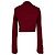 Self portrait Self-Portrait gestreifter Cropped-Cardigan aus roter Baumwolle - Ansicht 3