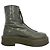 Stivaletti con zip The Row in pelle Olive Green Verde Verde oliva