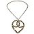 Timeless Collana Chanel a cuori intrecciati in metallo dorato D'oro