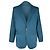 Lanvin einreihiger Blazer mit Taschen aus blauer Baumwolle