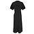 Abito midi a maniche corte Proenza Schouler in cotone nero