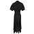 Abito midi a maniche corte Proenza Schouler in cotone nero - vista 3