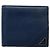 Portafoglio bi-fold Prada Vitello Daino con logo triangolare Blu navy