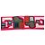 Hermès Twilly Coupe Les Coupes Scarf Rosa Multicolor - vista 3