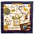 Hermès Foulard Hermes Carre 90 Memoire d'Hermes Bianco Multicolore Blu navy