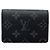 Tarjetero Louis Vuitton Monogram Eclipse Castaño Negro