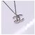 Collier CHANEL Coco Mark Noir Argenté - vue 4