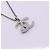 Collier CHANEL Coco Mark Noir Argenté - vue 6