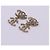 Boucles d'oreilles Chanel Triple Coco Mark strass Doré - vue 5