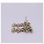 Boucles d'oreilles Chanel Triple Coco Mark strass Doré - vue 6
