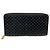 Cartera Zippy Louis Vuitton Nanogram Castaño Negro
