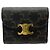 Céline Portafoglio Small con patta in tela Triomphe Celine Marrone Beige
