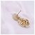 Pendientes Chanel Camellia Shell Flower Swing Blanco Dorado - vista 10
