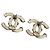Orecchini a lobo Chanel Coco Mark Silver Argento - vista 2