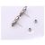 Orecchini a lobo Chanel Coco Mark Silver Argento - vista 7