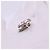 Orecchini a lobo Chanel Coco Mark Silver Argento - vista 9