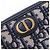Cartera larga Christian Dior Oblique Jacquard Beige Azul marino - vista 9