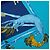 Hermès Hermes Carre 90 ANIMAL ALPHABET Forest Animal Seidentuch Blau - Ansicht 8