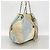 Borsa a tracolla Chanel in camoscio Blu Beige Verde - vista 2