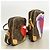 Bolso de hombro Louis Vuitton Monogram Game On Panam Set Castaño Roja - vista 2