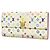 Louis Vuitton Monogram Multicolor Portefeuille Sarah Long Wallet Rosa Bianco