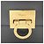 Borsa a tracolla con catena in pelle goffrata Gancini Salvatore Ferragamo Marrone Nero - vista 11