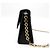Borsa a tracolla con catena in pelle goffrata Gancini Salvatore Ferragamo Marrone Nero - vista 3
