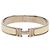 Hermès Hermes Click H GM Costume Charm Armband Silber Weiß